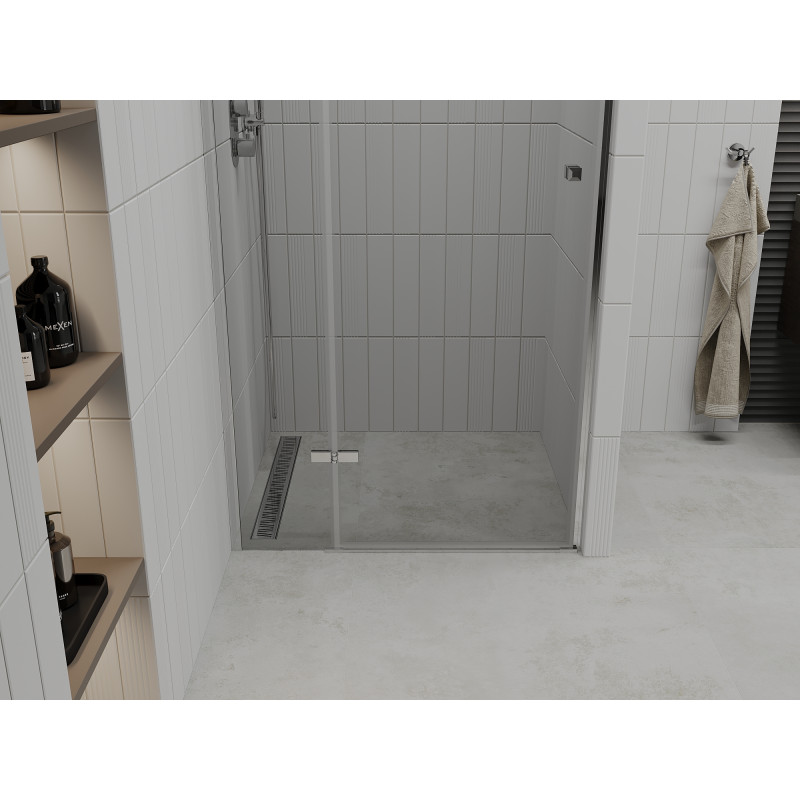 Mexen Roma hinged shower door 95 cm, transparent, chrome - 854-095-000-01-00