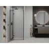 Mexen Roma hinged shower door 80 cm, Transparent, Black - 854-080-000-70-00