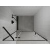 Mexen Roma hinged shower door 110 cm, Transparent, Black - 854-110-000-70-00