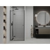 Mexen Roma swing shower door 120 cm, transparent, black - 854-120-000-70-00