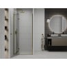 Mexen Roma hinged shower door 90 cm, Transparent, Gold - 854-090-000-50-00