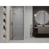 Mexen Roma hinged shower door 90 cm, Transparent, Gold - 854-090-000-50-00