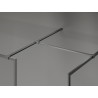 Mexen Kioto-F Walk-in Shower Panel with Frame 155 x 90 cm, Transparent 8 mm, Brushed Gun Gray - 800-155-202-04-66-090