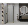 Mexen Roma swing shower door 100 cm, transparent, gold - 854-100-000-50-00