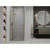 Mexen Roma swing shower door 100 cm, transparent, gold - 854-100-000-50-00