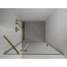 Mexen Roma hinged shower door 110 cm, Transparent, Gold - 854-110-000-50-00