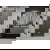 Mexen Roma hinged shower door 70 cm, Graphite, Chrome - 854-070-000-01-40