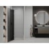Mexen Roma 90 cm Hinged Shower Door, Graphite, Chrome - 854-090-000-01-40