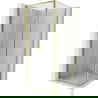 Mexen Exo shower enclosure hinged 70 x 70 cm, transparent, gold - 814-070-070-50-00