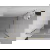 Mexen Exo shower enclosure pivot 70 x 80 cm, transparent, gold - 814-070-080-50-00