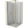 Mexen Exo 80 x 80 cm Hinged Shower Enclosure, Transparent, Gold - 814-080-080-50-00