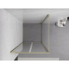 Mexen Exo-B Duo hinged shower cabin 80 x 80 cm, transparent, gold - 814-080-080-50-00