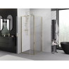 Mexen Exo-B Duo hinged shower cabin 80 x 80 cm, transparent, gold - 814-080-080-50-00
