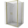 Mexen Exo-B Duo pivot shower cabin 80 x 85 cm, transparent, gold - 814-080-085-50-00