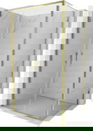 Mexen Exo Hinged Shower Cabin 90 x 95 cm, Transparent, Gold - 814-090-095-50-00