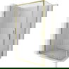 Mexen Exo shower cabin sliding 135 x 70 cm, transparent, gold - 8151-135-070-50-00