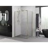 Mexen Exo-S sliding shower cabin 155 x 70 cm, transparent, gold - 8151-155-070-50-00
