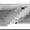 Mexen Exo hinged shower enclosure 135 x 70 cm, transparent, gold - 819-135-070-50-00