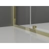 Mexen Exo 150 x 70 cm Hinged Shower Enclosure, Transparent, Gold - 819-150-070-50-00