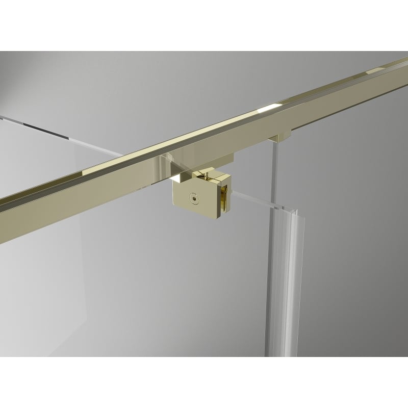 Mexen Exo-R swing shower cabin 155 x 70 cm, transparent, gold - 819-155-070-50-00