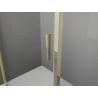 Mexen Exo-R swing shower cabin 115 x 75 cm, transparent, gold - 819-115-075-50-00
