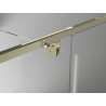 Mexen Exo-R pivot shower cabin 105 x 85 cm, transparent, gold - 819-105-085-50-00