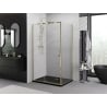 Mexen Exo-R hinged shower enclosure 140 x 85 cm, transparent, gold - 819-140-085-50-00
