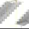 Mexen Exo 90 x 90 cm Hinged Shower Enclosure, Transparent, Gold - 819-090-090-50-00