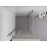 Mexen Exo Hinged Shower Cabin 90 x 90 cm, Transparent, Gold - 819-090-090-50-00