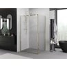 Mexen Exo swing shower cabin 90 x 95 cm, transparent, gold - 819-090-095-50-00