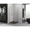 Mexen Exo-BR Duo hinged shower enclosure 70 x 70 cm, transparent, gold - 8182-070-070-50-00