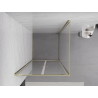 Mexen Exo-BR Duo hinged shower enclosure 70 x 70 cm, transparent, gold - 8182-070-070-50-00