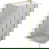 Mexen Exo hinged shower enclosure 80 x 85 cm, transparent, gold - 8182-080-085-50-00