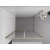 Mexen Exo-BR Duo hinged shower cabin 80 x 90 cm, transparent, gold - 8182-080-090-50-00