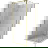 Mexen Exo shower enclosure pivot 90 x 90 cm, transparent, gold - 8182-090-090-50-00