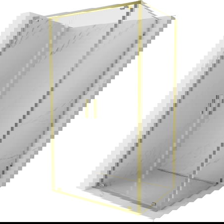 Mexen Exo Pivot Shower Enclosure 70 x 95 cm, Transparent, Gold - 8182-070-095-50-00