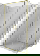 Mexen Exo pivot shower cabin 90 x 95 cm, transparent, gold - 8182-090-095-50-00