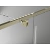 Mexen Exo Shower Enclosure Hinged 70 x 70 cm, Transparent, Gold - 8181-070-070-50-00