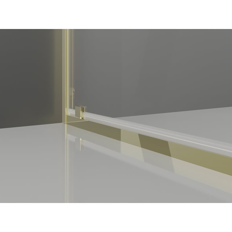 Mexen Exo-BR hinged shower cabin 80 x 70 cm, transparent, gold - 8181-080-070-50-00