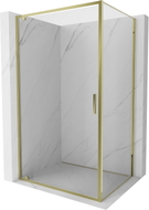 Mexen Exo-BR hinged shower cabin 80 x 70 cm, transparent, gold - 8181-080-070-50-00
