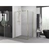 Mexen Exo-BR hinged shower cabin 80 x 70 cm, transparent, gold - 8181-080-070-50-00