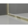 Mexen Exo pivot shower cabin 95 x 80 cm, transparent, gold - 8181-095-080-50-00