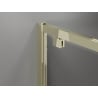 Mexen Exo pivot shower cabin 95 x 80 cm, transparent, gold - 8181-095-080-50-00