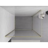 Mexen Exo-BR pivot shower enclosure 100 x 80 cm, transparent, gold - 8181-100-080-50-00