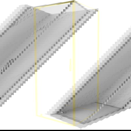 Mexen Exo shower cabin swing 85 x 85 cm, transparent, gold - 8181-085-085-50-00