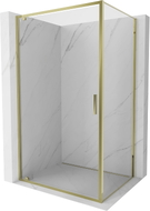 Mexen Exo-BR swing shower cabin 100 x 90 cm, transparent, gold - 8181-100-090-50-00