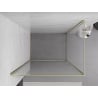 Mexen Exo shower cabin hinged 100 x 95 cm, transparent, gold - 8181-100-095-50-00