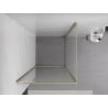 Mexen Exo hinged shower cabin 100 x 100 cm, transparent, gold - 8181-100-100-50-00
