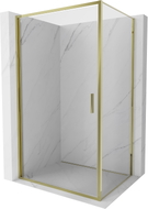 Mexen Exo-B swing shower enclosure 80 x 70 cm, transparent, gold - 817-080-070-50-00