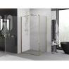 Mexen Exo-B pivot shower enclosure 85 x 75 cm, transparent, gold - 817-085-075-50-00